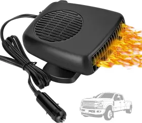Showvigor 744110241570 150w Car Heater And Defroster 12v Portable Fan With 360 Rotation Rapid