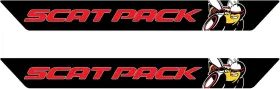 Slingfx 313097441459 New Door Guard Sills Replacement Fits Dodge Challenger Scat Pack Vinyl Decal