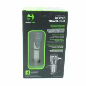 Smart Gear 030698062554 12v Digital Heated Stainless Steel Travel Mug With Car Charger New