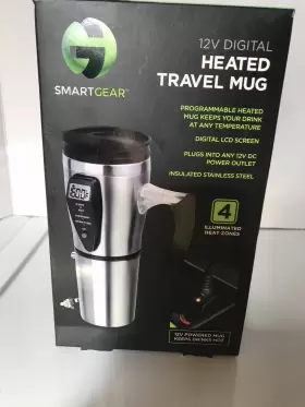 Stg-5931-jb Smart Gear Smartgear 12v Programmable Digital Heated Travel Mug - New