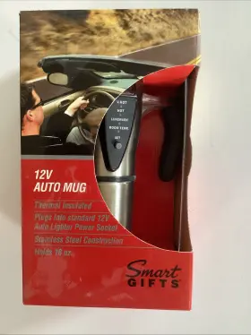 Stg-7101-bu Smart Gifts Stainless Steel Auto Accessories Mug Plugs Into 12v New