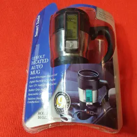 3069803162 Smart Tools 12 Volt Heated Auto Mug 16oz Stanless Steel New