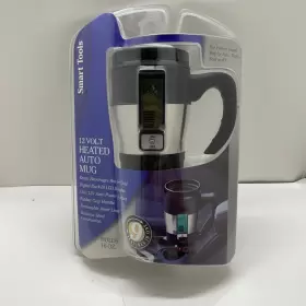 Stg-0592 Smart Tools 12 Volt Heated Auto Mug 16 Oz New In Package