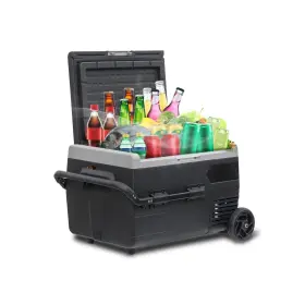 Ycd40n-us Smeta Portable Outdoor Refrigerator 12v Fridge/freezer With Wheels 53 Quart