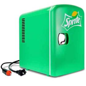 Sprite 059586600982 4l Cooler/warmer With 12v Dc And 110v Ac Cords 6 Can Portable Mini Fridge Green