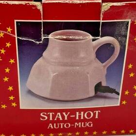Stay-hot Auto-mug 802336 1990 Ron Gorden Stay-hot Auto-mug Stoneware Vintage