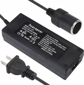 Al-1210 Suacopzar 12v 10a Car Power Adapter Female Auto Cigarette Lighter Plug Ac 100-240v To