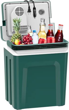 Subsun 726084644182 Electric Cooler And Warmer With Handle 27 Quart 25 L Portable Thermoele