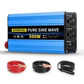 Sunwheel 619165200790 500w Pure Sine Wave Inverter 12v Dc To 110v/120v Ac 12v-500w
