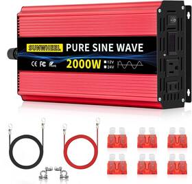 Sunwheel 619165200899 2000w 24v Pure Sine Wave Inverter Dc To 24v-2000w
