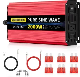2000w Sunwheel 619165200899 24v Pure Sine Wave Inverter Dc To 24v-2000w