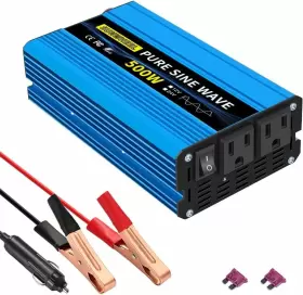 Swps24110500 Sunwheel 500 Watt Pure Sine Wave Power Inverter Dc 24v To Ac 110v 24v-500w