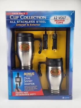 Superex Canada Ltd. 99-197u 12v Heated Coffee Cup Set Twin Pack Collection