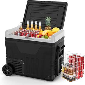Sxycmy 198290010448 12v Car Refrigerator 53 Quart Capacity Portable Freezer Cooler