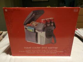 Target 092140139 New Vtg Portable Car Or Boat Cooler/warmer Travel With Drink Holder Padded Arm Rest