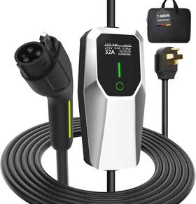 Tarnavo Cdq-w-5m Portable Electric Vehicle Charger Level 2 7.68kw Fast With J1772 Conn
