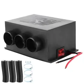 Tbest 134818440879 Car Heater 12v 3 Hole Portable Winter Heating Warmer Windshield De