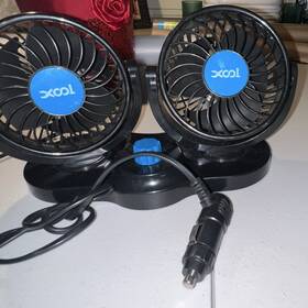 Tcox Hx-t303-1b Dual 12v Car Dashboard Fan Vehicle Appliance