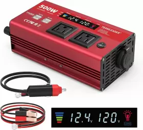 Msw-500 Teamleader 500 Watt Power Inverter 12v Dc To 110v Ac Converter Car Plug 500w