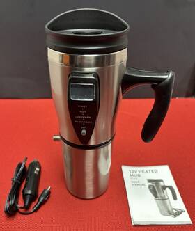Tech Tools Pi-170 12v Auto Smart Mug 16 Oz Thermal Insulated With Car Plug And Led Display