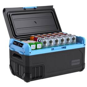 Tecnolove 850066581643 Car Refrigerator Fridge 21 Quart 20l Portable Mini Freezer 12/24v Dc 110 240