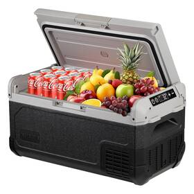Tecnolove Cr201ddcbgus 12v Car Refrigerator 21 Quart Portable Fridge Freezer With Blow Expansion Evapora
