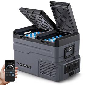 Tecxerllon Txa35 12 Volt Car Refrigerator Dual Zone Electric Cooler 40 Quart Portable Freezer