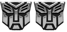 Tme-emb-00144-2 The Masonic Exchange Transforming Auto Robot Emblem - Chrome Finish 2 1/2ftft Tall Pack Of