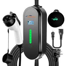 1b16171161702t Topautogear Portable Level 1 And 2 Ev Charger 16 Amp 110v/240v Foot Cable