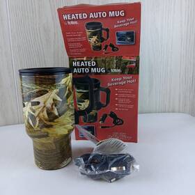 Totes 40036btwm-340 Heated 16 Oz Auto Mug Coffee Cup 12v Car Adapter Camo By - Camping Hunting