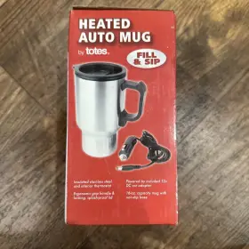 Gm0026ywm-040 Totes 16oz Heated Auto Mug Coffee Hot Chocolate Stainless Steel Cup Car Truck