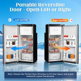 Toyandona 034141806733 Smart 12v Rv Refrigerator With App Control - 93l/98 Quart Electric Cooler And Freezer