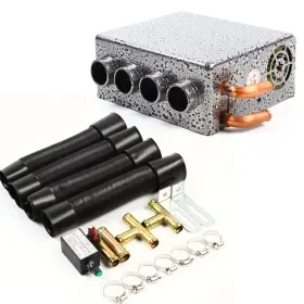 Tuqi 734830742129 12v 4 Ports Car Universal Under Dash Heater Heat Defroster Demister With Switch