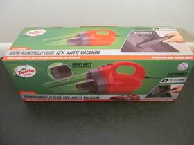 Turtle Wax Tw-cv10 100w Handheld Dual 12v Auto Vacuum 3 Attachments 13 Ft Cord