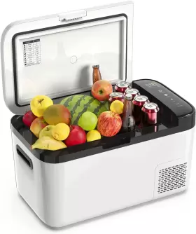 Ukkiso 696601548463 12 Volt Car Refrigerator Portable Freezer Fridge Dual Zone App Cont