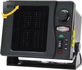 Rpsl-681 Unknwon 313091289231 Roadpro 12v Ceramic Heater/fan 300w Adjustable Fan 15ft Terminals New