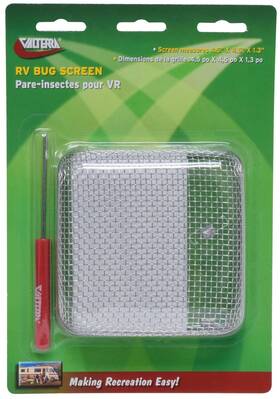 Valterra 019079113221 A10-1322vp Bug Screen Rv Vent 4.5 X 1.3 1 Pack