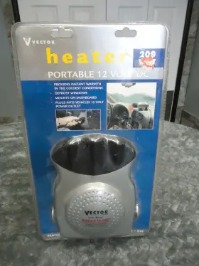 Tvec201 Vector 200 Watt Portable 12 Volt Heater With Dash Mount M