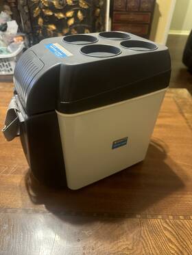 Vector Tvec246 Travel Cooler And Warmer W Ac Dc Converter Portable Drinks Camping Rv