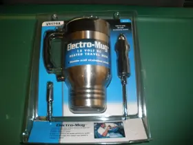 Vec214 Vector Electro-mug 12 Volt Heated Travel Mug Double Wall Stainless Steel 2002
