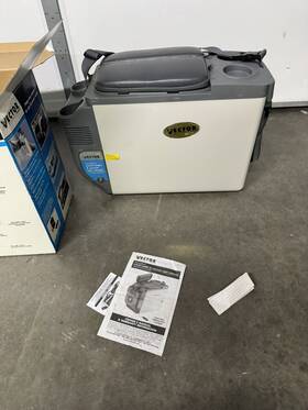Vector Vec245wm Super Console Travel Cooler& Warmer With Ac/dc Converter Tested Works 4.5