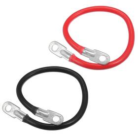 Vekauto 00f05d34a230612 1 Pair Copper Battery Inverter Cables 4 Awg Gauge 18inch Black Red