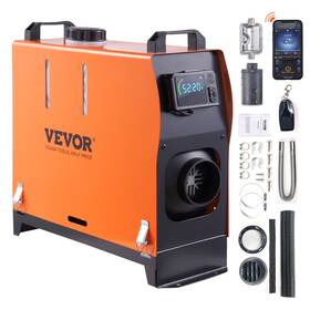 Vevor 197988487838 Diesel Air Heater All-in-one 12v 5kw Bluetooth App Lcd For Car Rv Indoors