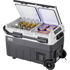 Vevor 197988736059 Car Refrigerator 50l / 52.8 Qt Dual Zone 12 Volt Compressor Fridge 4