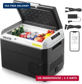 Vevor 199912046890 12 Volt Car Refrigerator 31.7qt/30l Fridge Portable Electric Freezer Vevor 199912046890 12 Volt Car Refrigerator 31.7qt/30l Fridge Portable Electric Freezer