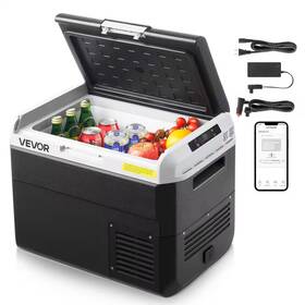 Vevor 313092932976 Car Refrigerator 12-volt Fridge 31.7qt/30l Single Zone Portabl