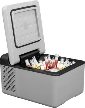 Vevor 445035943978 10 Quart 12 Volt Portable Mini Freezer Car Compressor Fridge Cooler