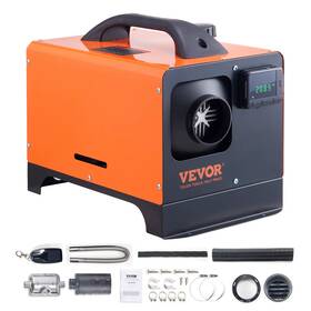 Vevor 705353849961 5kw Diesel Air Heater 12v All In One Car With Silencer Remote Control For