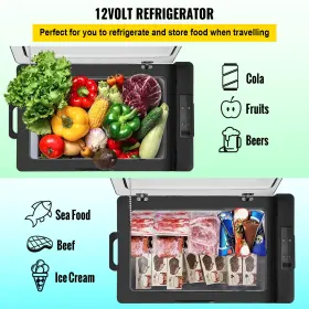 Vevor 810087876234 12 Volt Refrigerator Portable -4 68 With App Control Car Compr