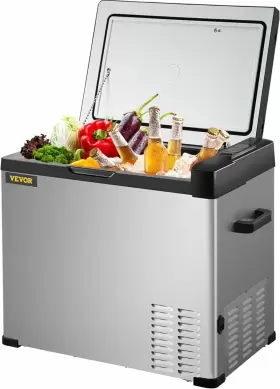 Bxs50lc50110vhfzn Vevor 12volt Car Refrigerator Portable Freezer 53 Quart Camping Outdoor